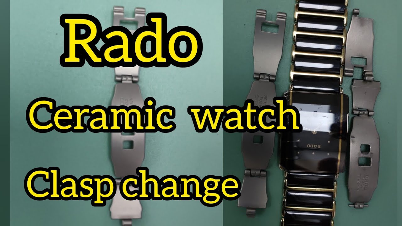 How to Replace a Rado 160.0282.3 Ceramic watch Clasp | #watchservicebd