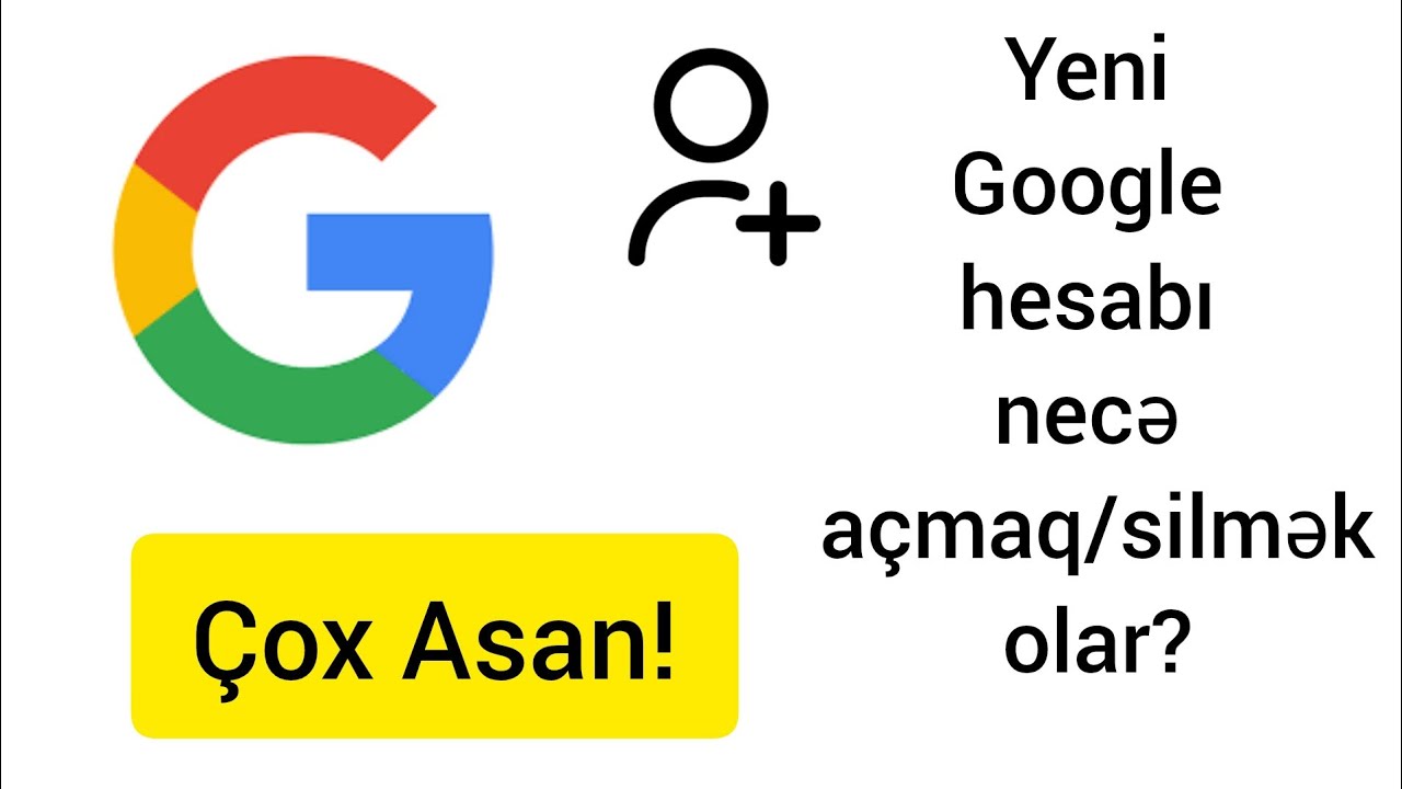 NECƏ YENİ GOOGLE HESABI AÇMAQ OLAR? |  HOW TO CREATE A NEW GOOGLE ACCOUNT?