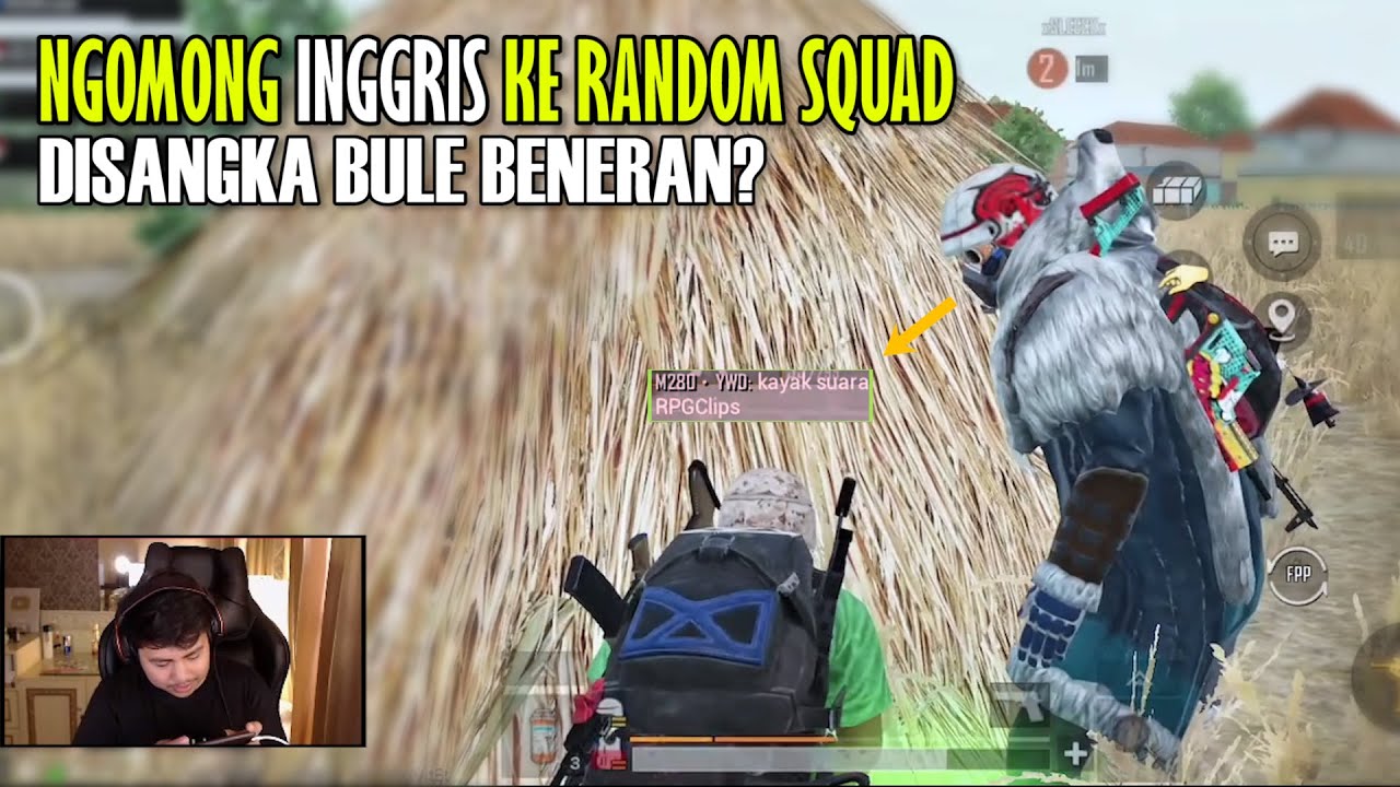 PENYAMARAN HAMPIR KETAHUAN? KETEMU RANDOM BAHASA INGGRISNYA JAGO BANGET! RANTION - PUBG Mobile