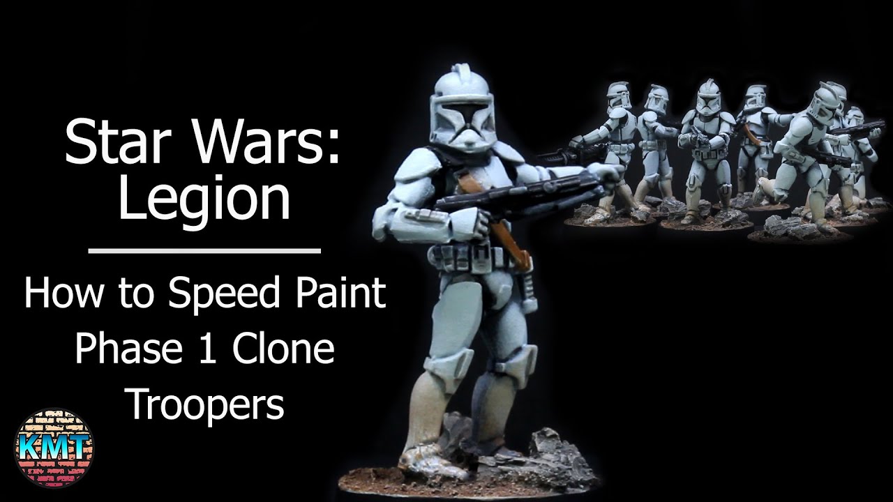 Speed Painting Phase 1 Clone Troopers // Star Wars Legion