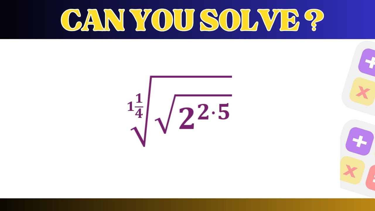 Can you Solve this Root Puzzle? #mathchallenge #mathematicslover #mathematics