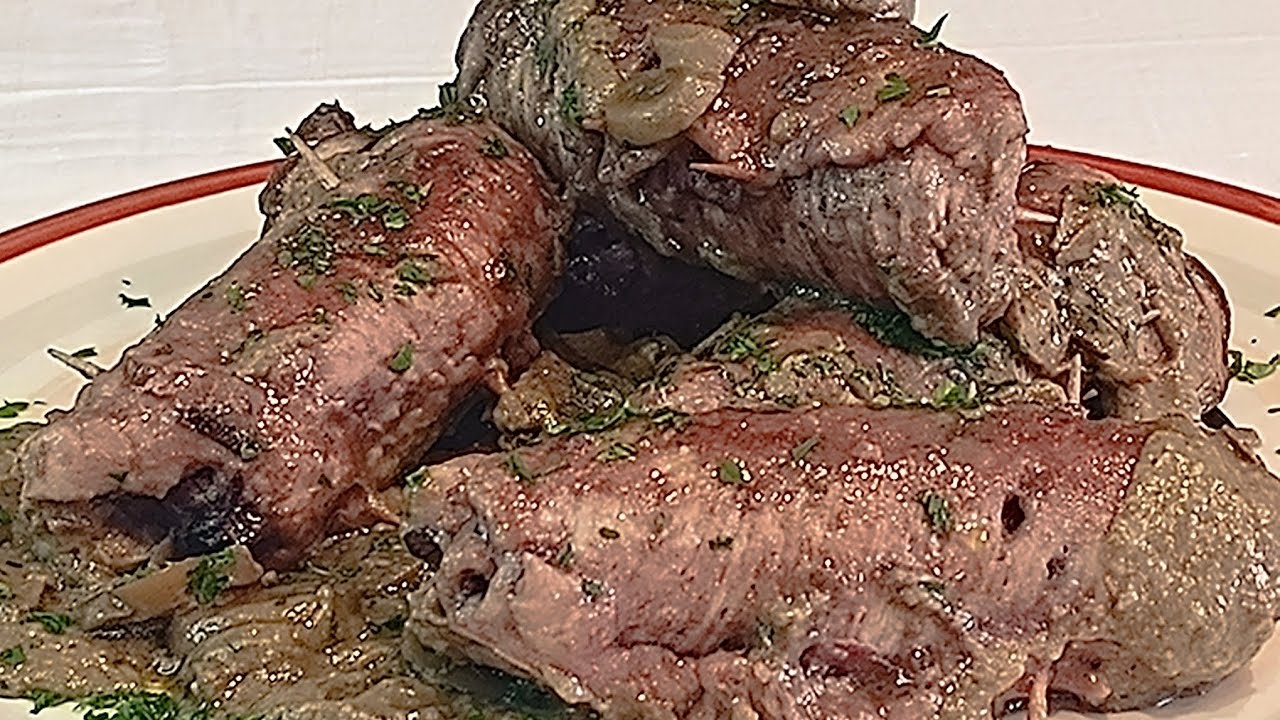 INVOLTINI DI TACCHINO IN SALSA DI FUNGHI