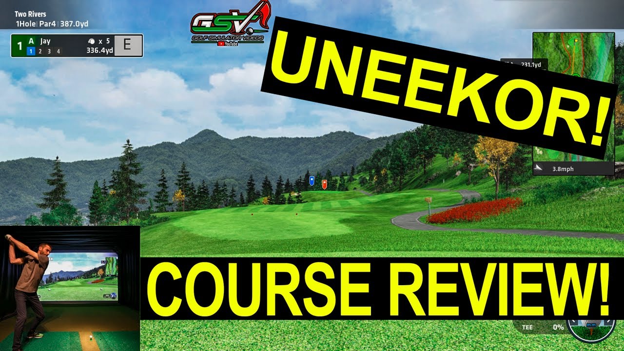Golf Simulator Videos - UNEEKOR QED Refine Course Review (Two Rivers)