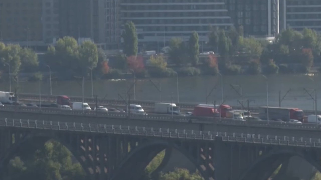 Russian drones hit key bridges over Dnipro River as strikes ramp up ahead of winter