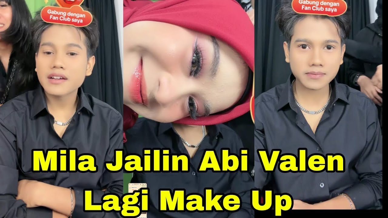 ABI VALEN MAKE UP, MILA TUTUP MATA VALEN DARI BELAKANG