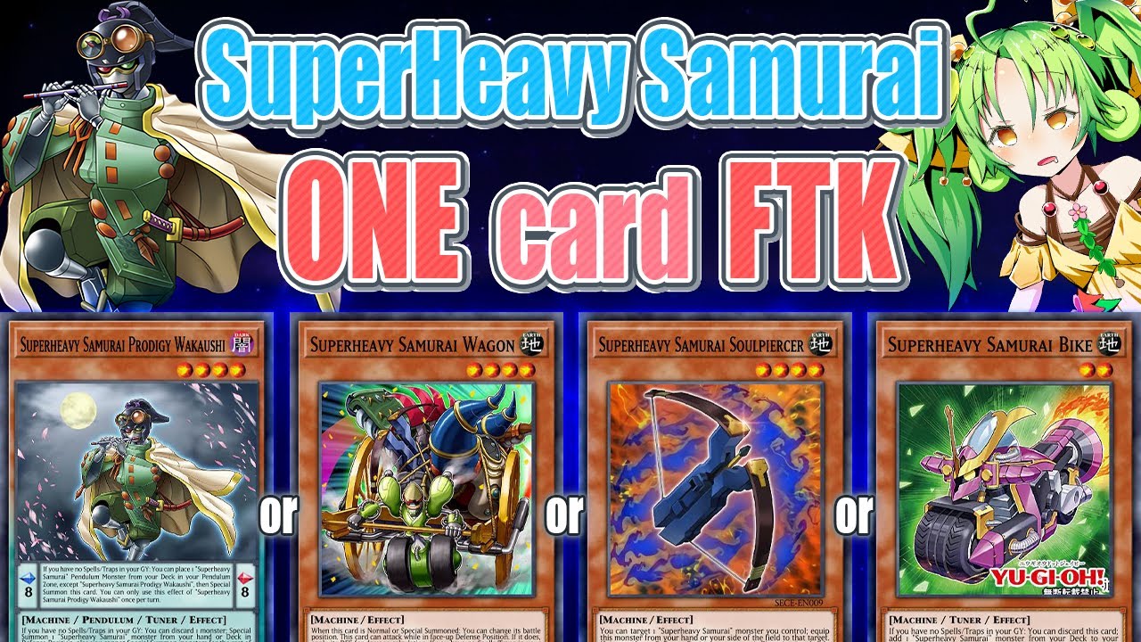 SuperHeavy Samurai ONE card FTK, 超重武者 YuGiOh Master Duel