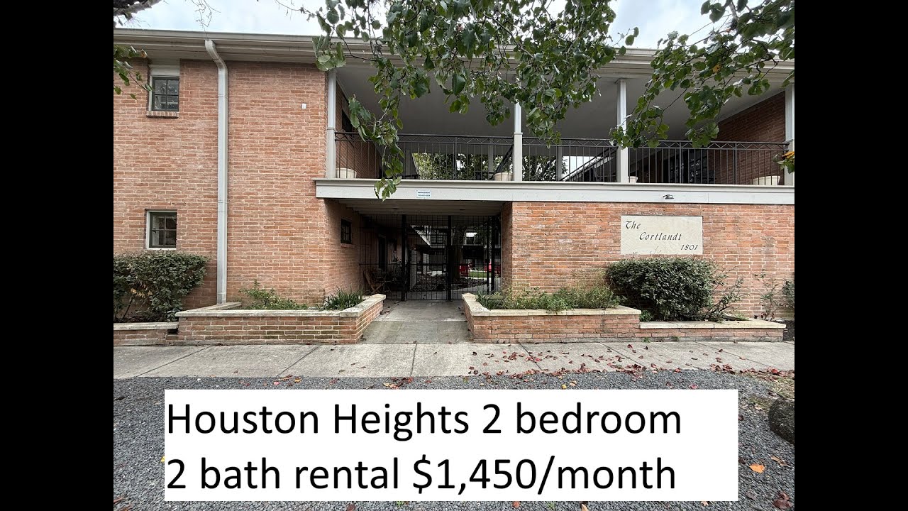 1801 Cortlandt Street #16, Houston, Texas, 77008 Houston Heights Rental $1,450 per month