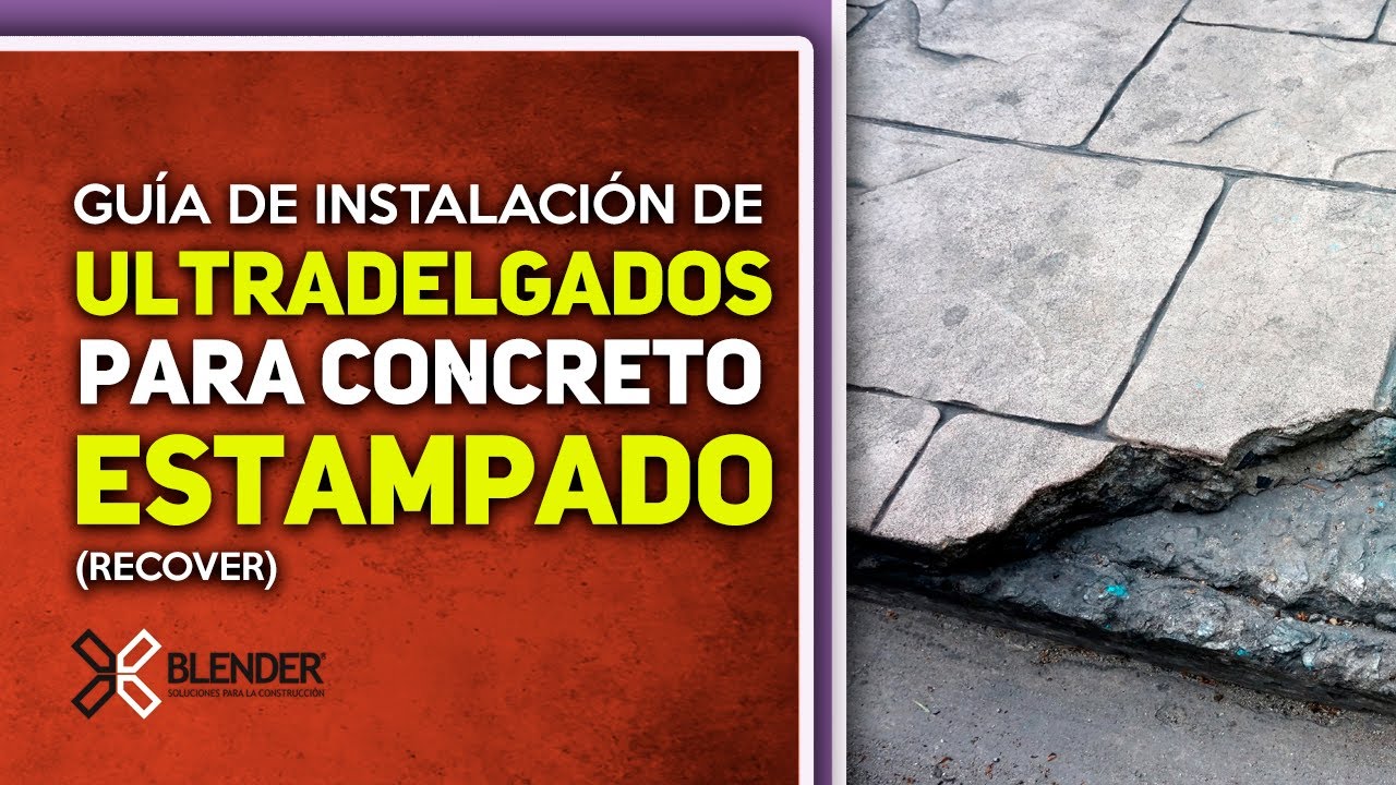 Aprende a colocar CONCRETO ESTAMPADO EN  casi cualquier SUPERFICIE con recubrimientos ULTRADELGADOS