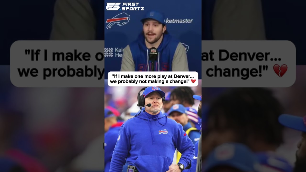 Josh Allen looking back at the moment that haunts every quarterback 🏈💔