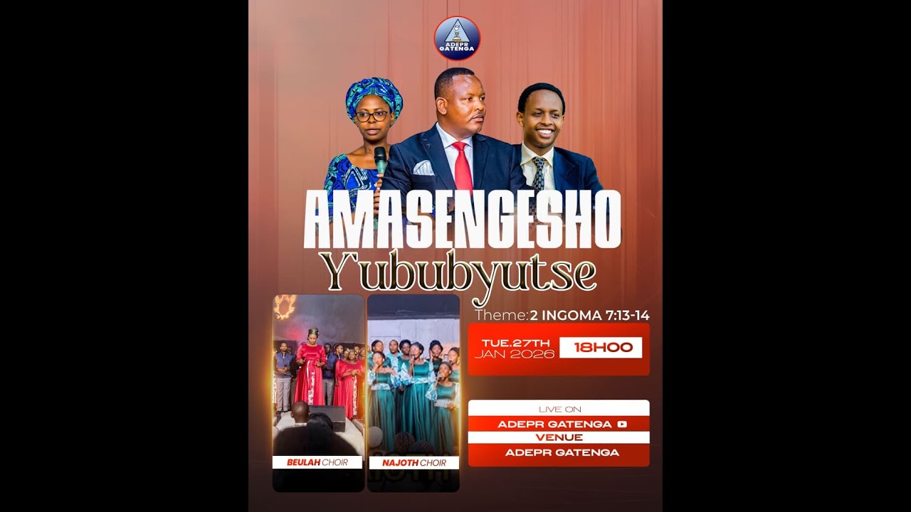 AMASENGESHO Y'UBUBYUTSE DAY2 LE 27.01.2026@ADEPR-GATENGA