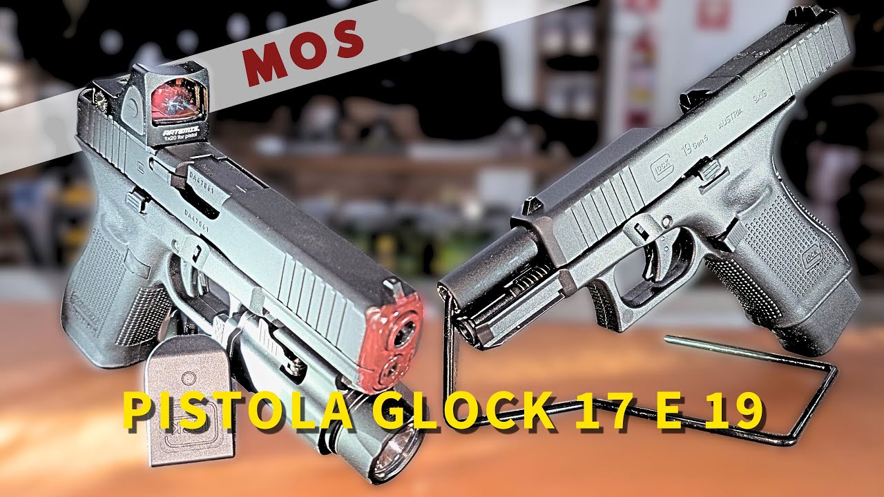 Pistola Airgun Glock G17 e G19 MOS Blowback Co2 4,5mm