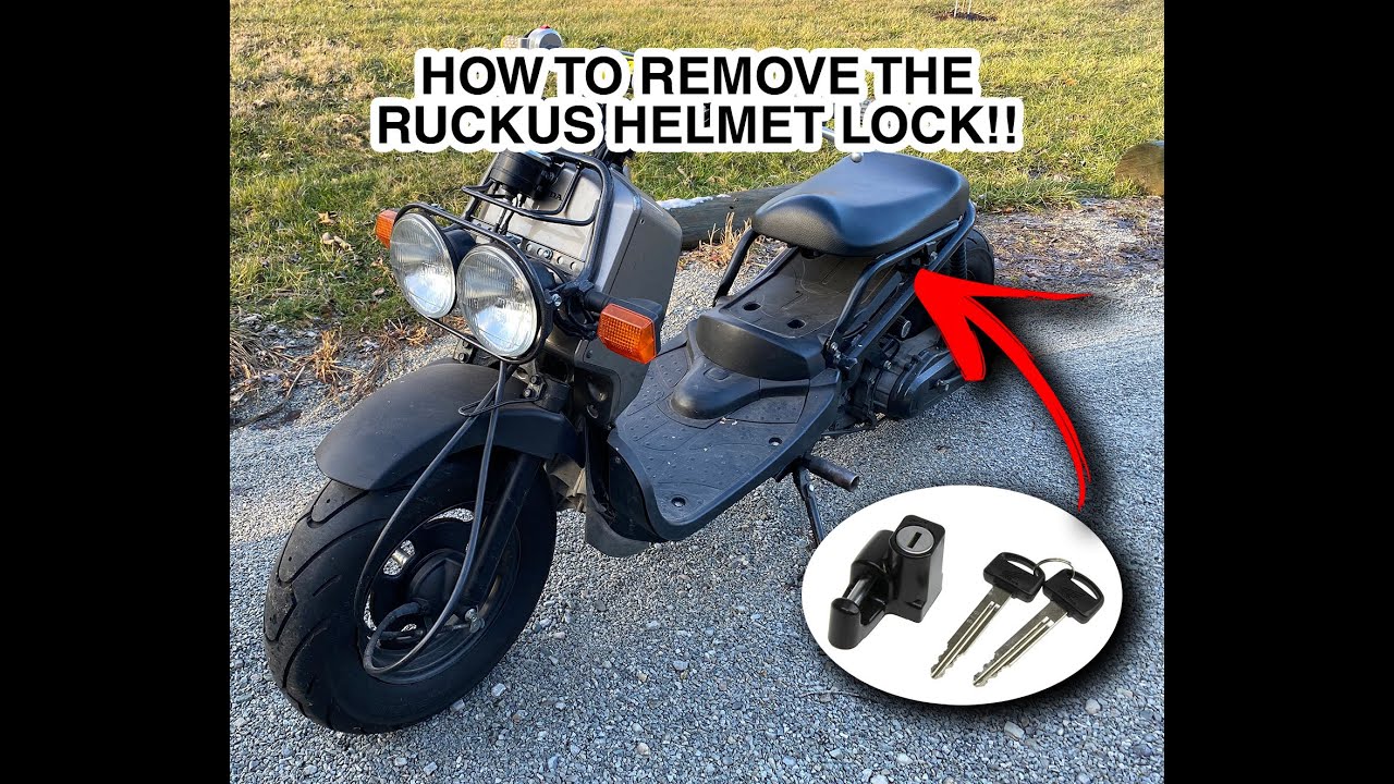 How to remove helmet lock from a Honda Ruckus