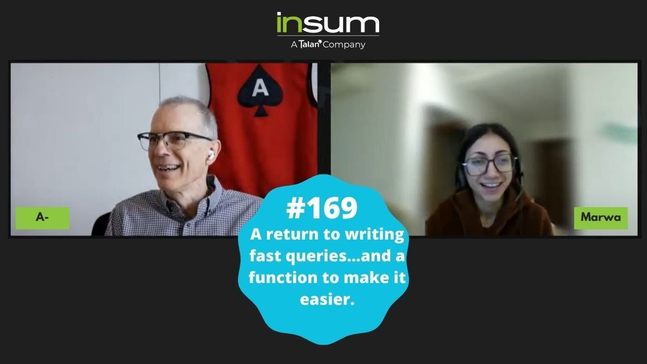 APEX Instant Tips #169: A return to writing fast queries...and a function to make it easier.