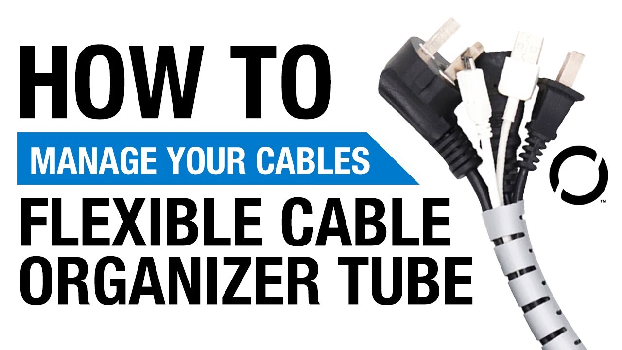 HOW TO Manage Messy Cables With A Flexible Cable Organizer Tube