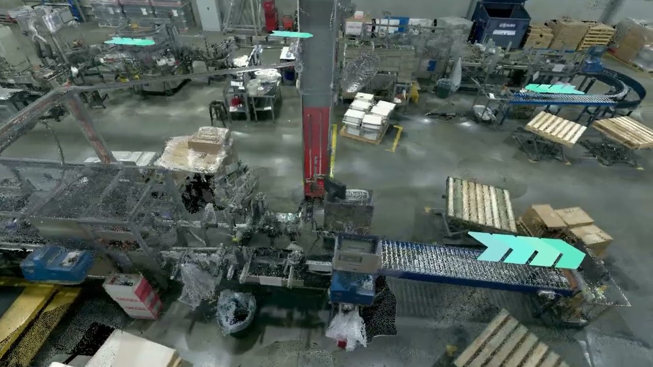 Realserve 3D Scanning Services Surveying a Food and Beverage Facility