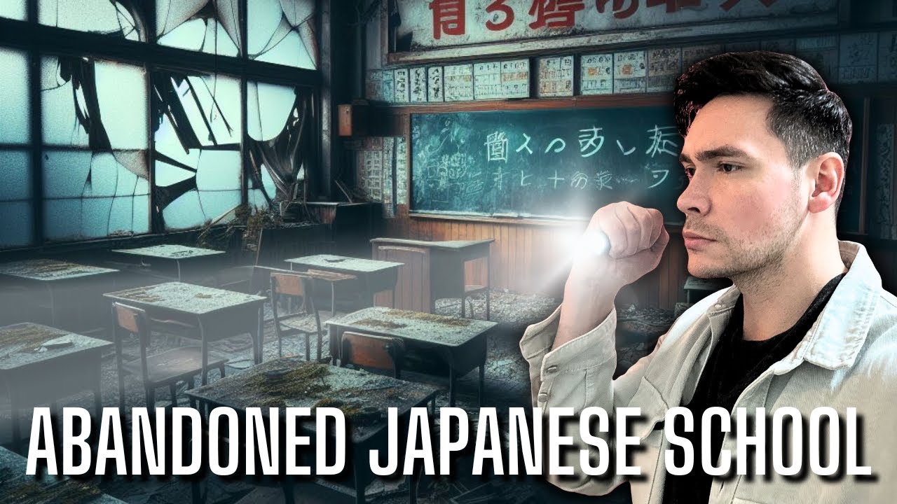 Japanese Abandoned School - Solo Exploring at Night