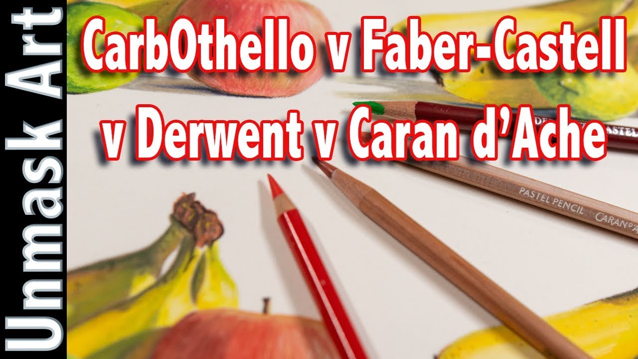 Обзор и демонстрация пастельного карандаша | Carbothello v Faber-Castell v Derwent v Caran d'Ache