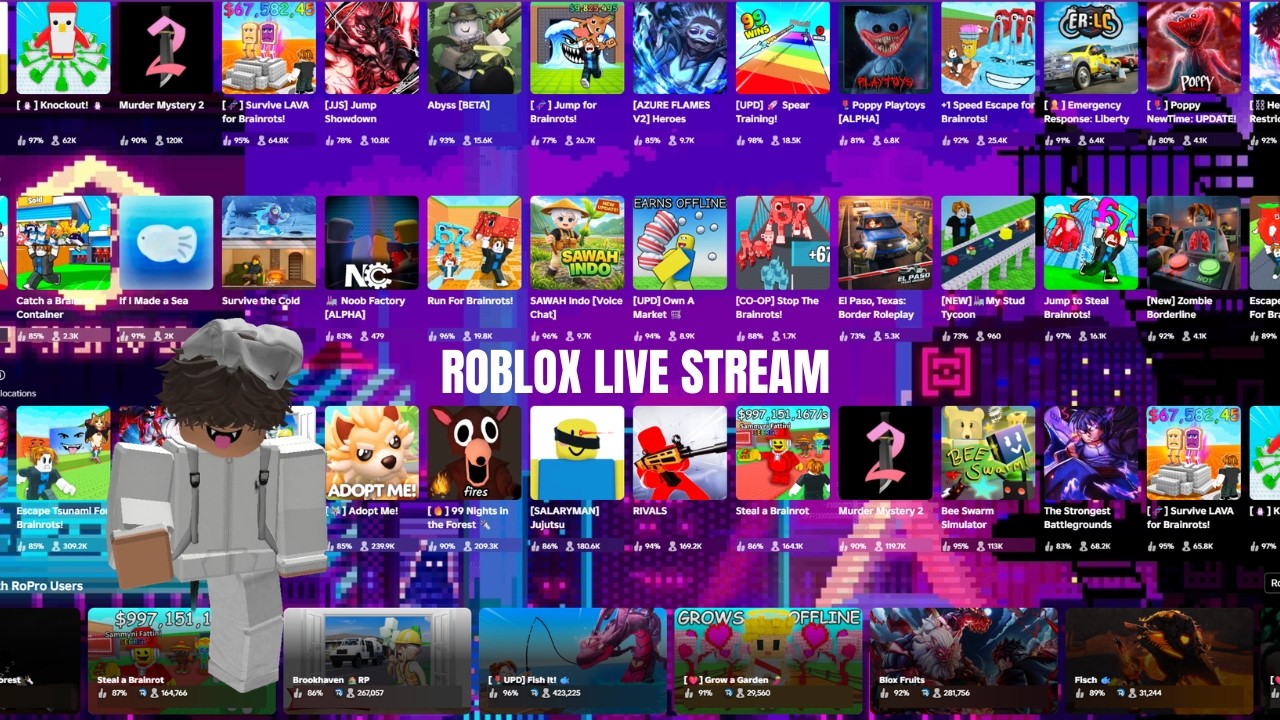 Chilling and playing Roblox Come join