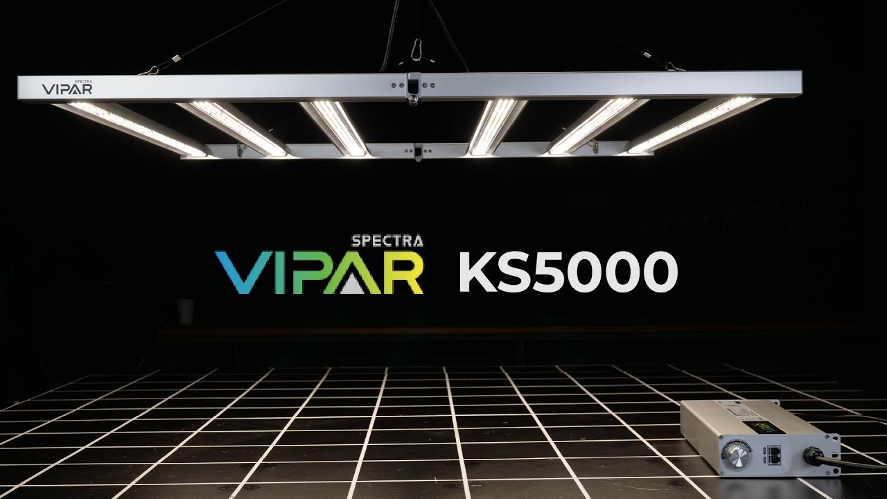 Viparpectra KS5000 LED grow light PAR test and review