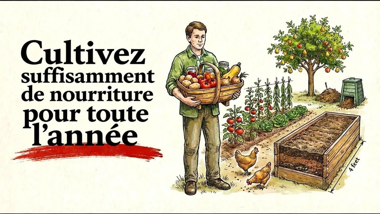 Nourrir toute la famille pendant 1 an : Le système incroyable dans mon jardin