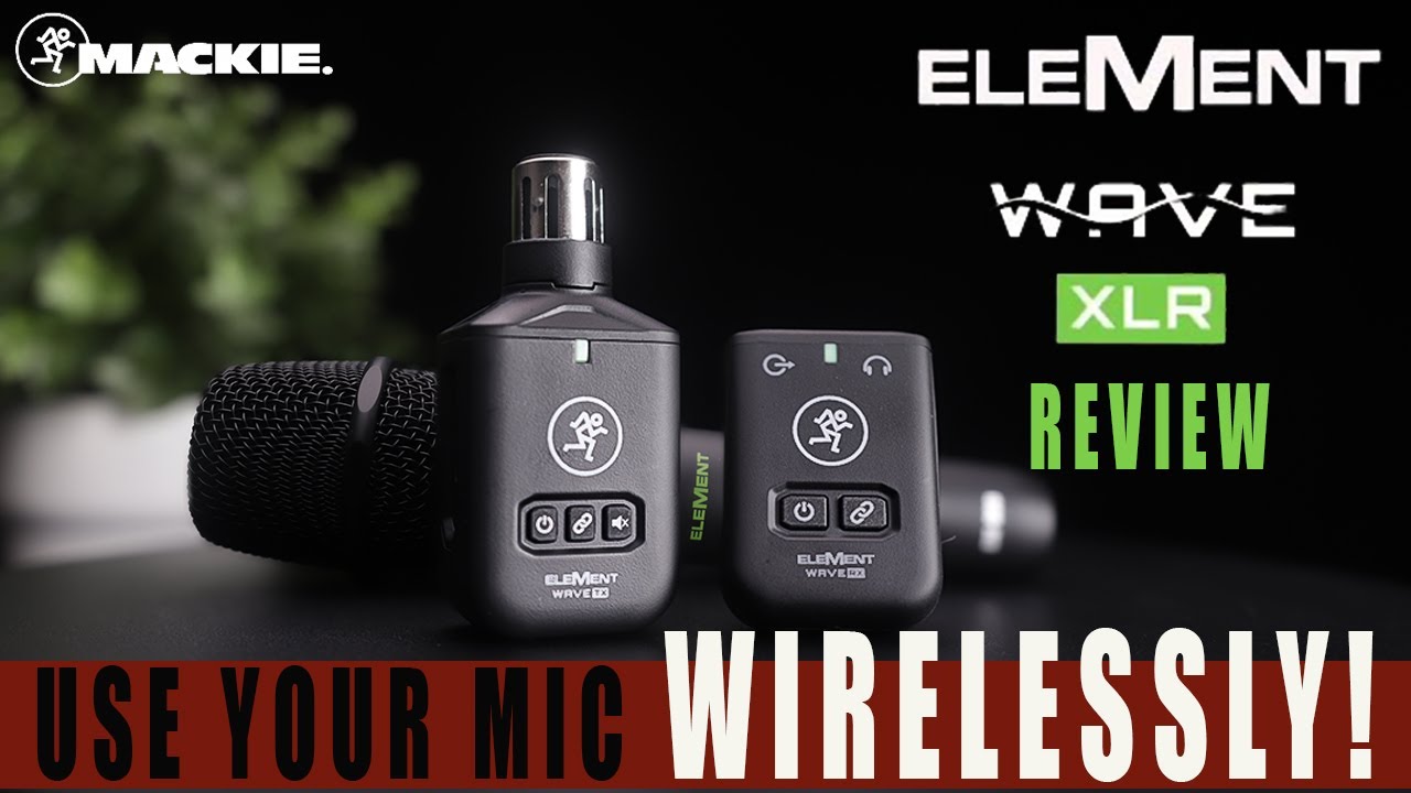 Mackie Element Wave XLR Sound Test and unboxing. Use your dynamic XLR Microphone WIRELESSLY!!