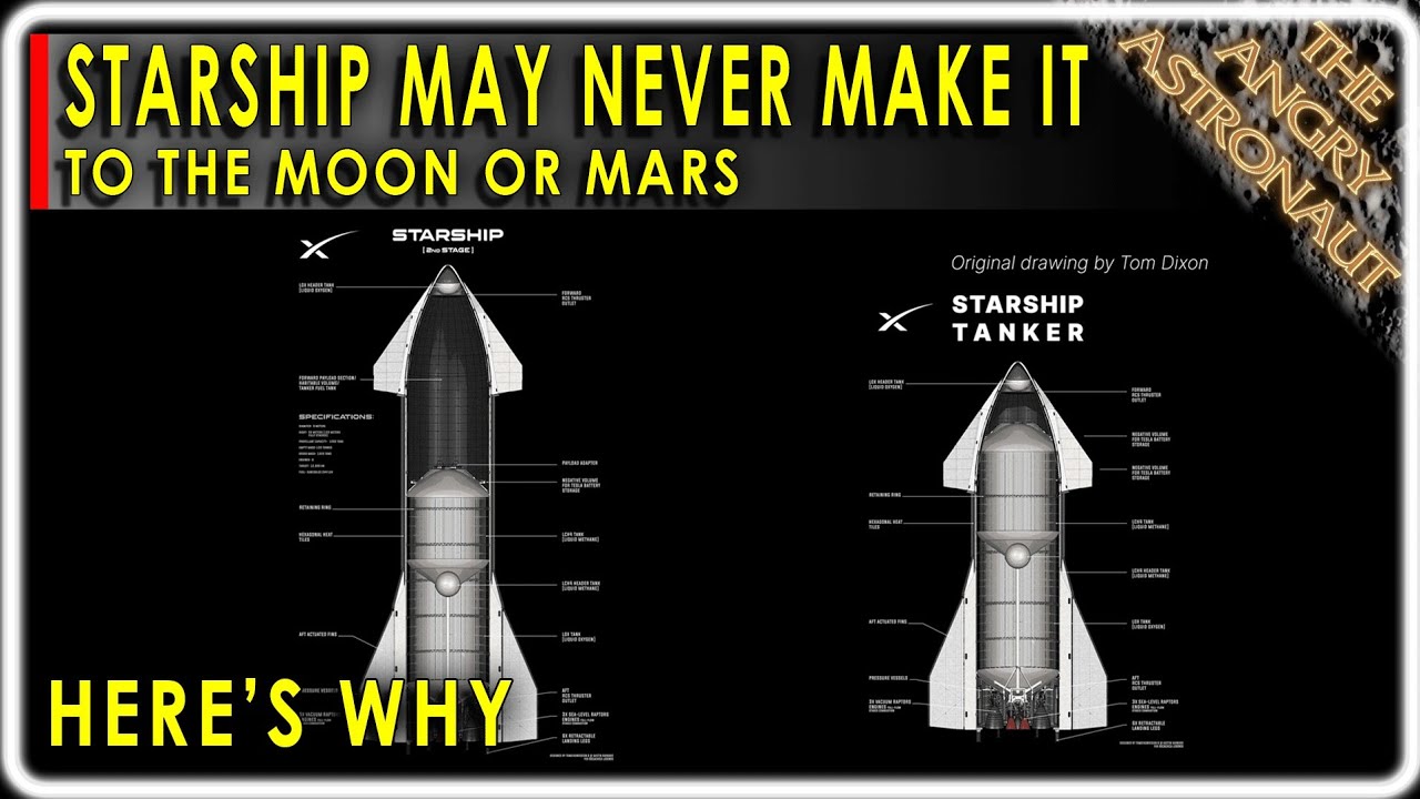SpaceX Starship may never reach the Moon or Mars!  Here's why...