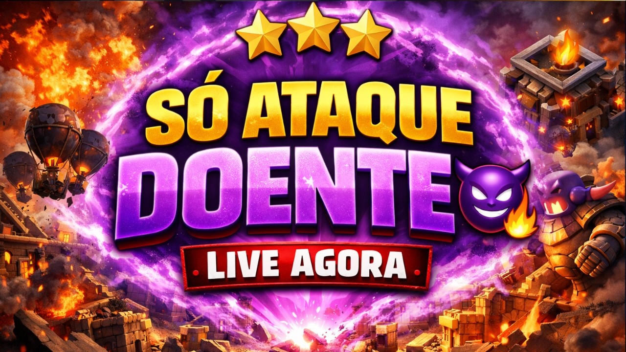 AO VIVO: Só Ataque DOENTE no Clash of Clans 😳🔥