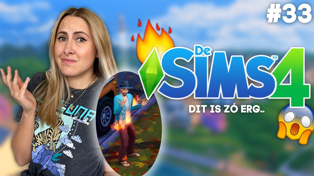 Ik heb hem in BRAND gestoken!! - De Sims 4 - Deel 33