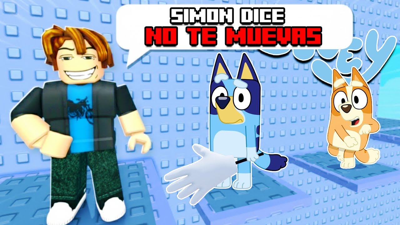 BLUEY y BINGO TROLLEAN en la SLAP TOWER de SIMON DICE | Las Aventuras de BLUEY en ROBLOX!