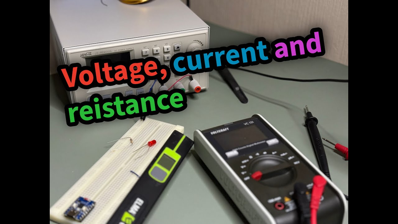 Learning electronics from the beginning — voltage, current and resistance.