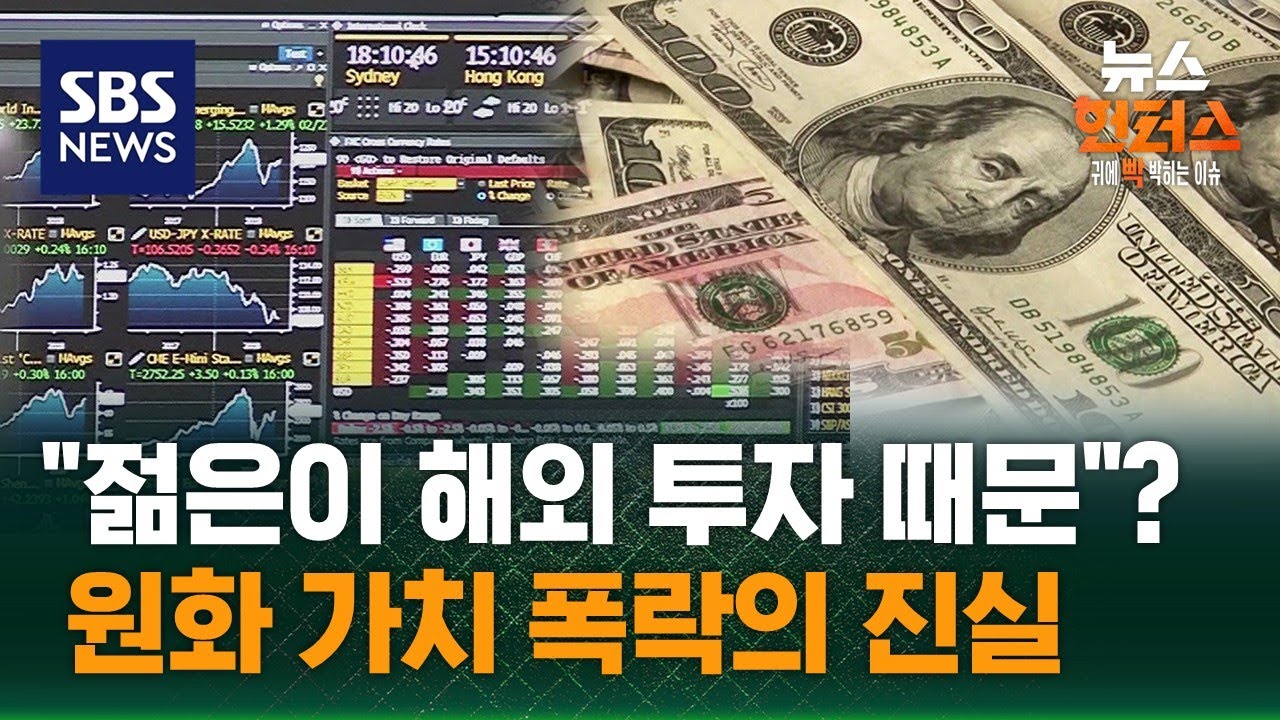 [이슈빡] 고환율 원인이 “쿨 해보이려는 젊은이들의 해외투자”? / SBS / 뉴스헌터스