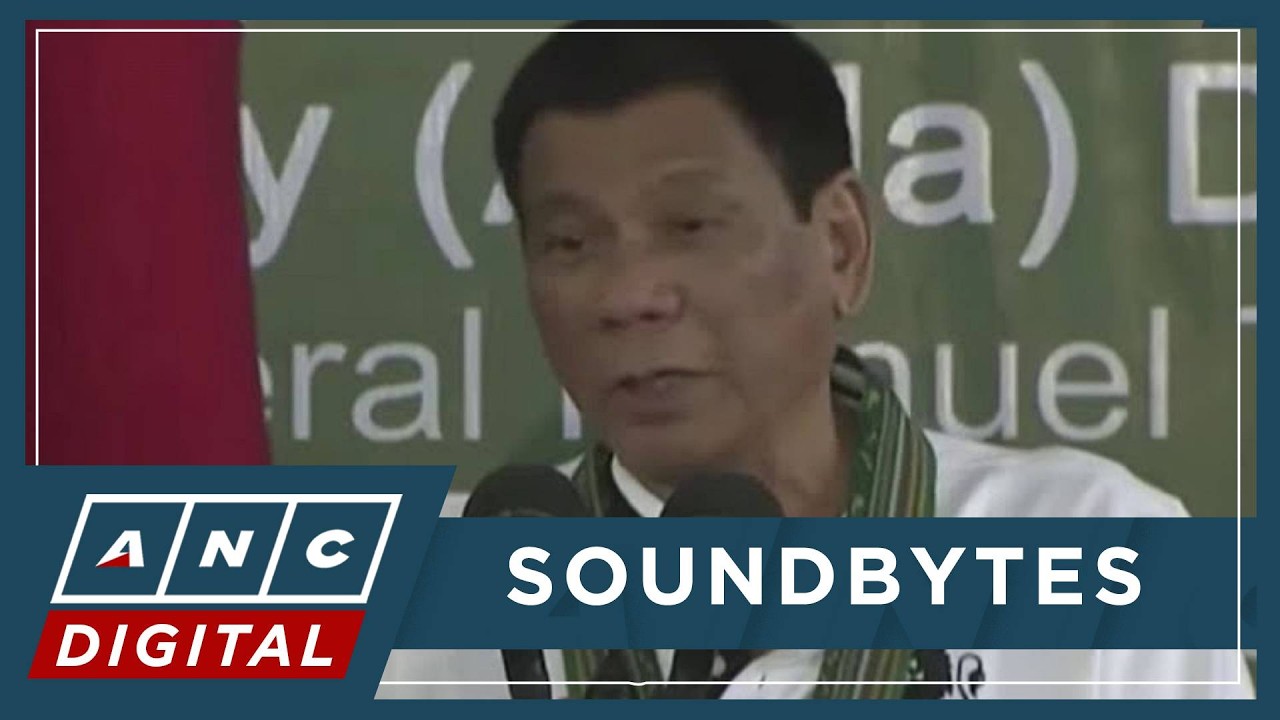 Duterte past remark: 'For as long as I am president, no police or military will go to prison' | ANC