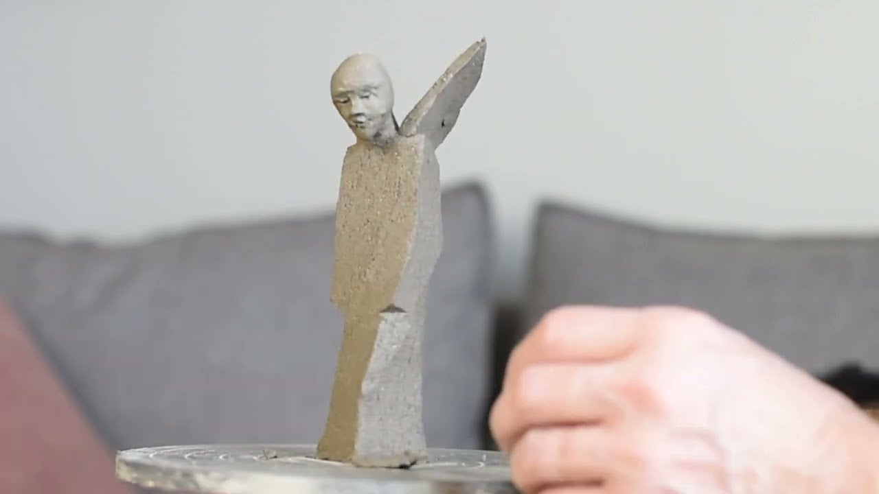 How to make a sculpture in less than 30 minutes in clay! Ceramics at home 