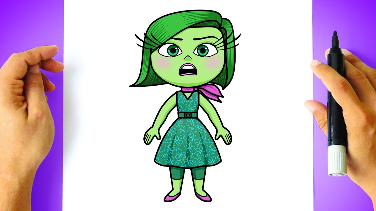 How to DRAW DISGUST - Inside Out 2