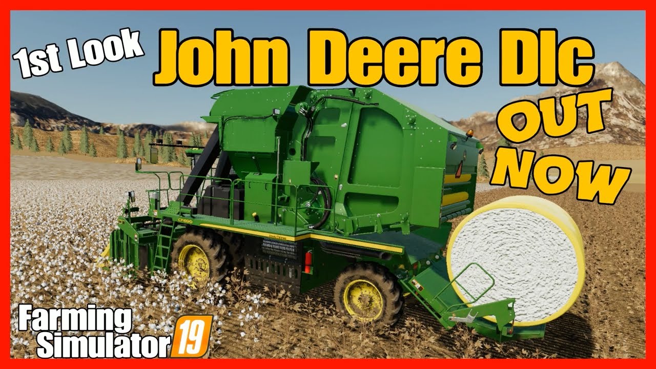 John Deere cotton Dlc fs19 1st look farming simulator 19 dlc #fs19dlc