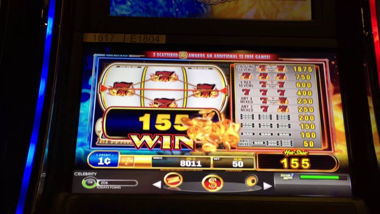 Quick Hits Hot Shot Slot Machine ** Bonus** Nice WIn*