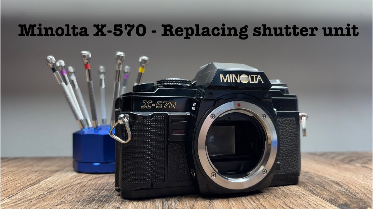 Minolta X-570 - Replacing shutter unit