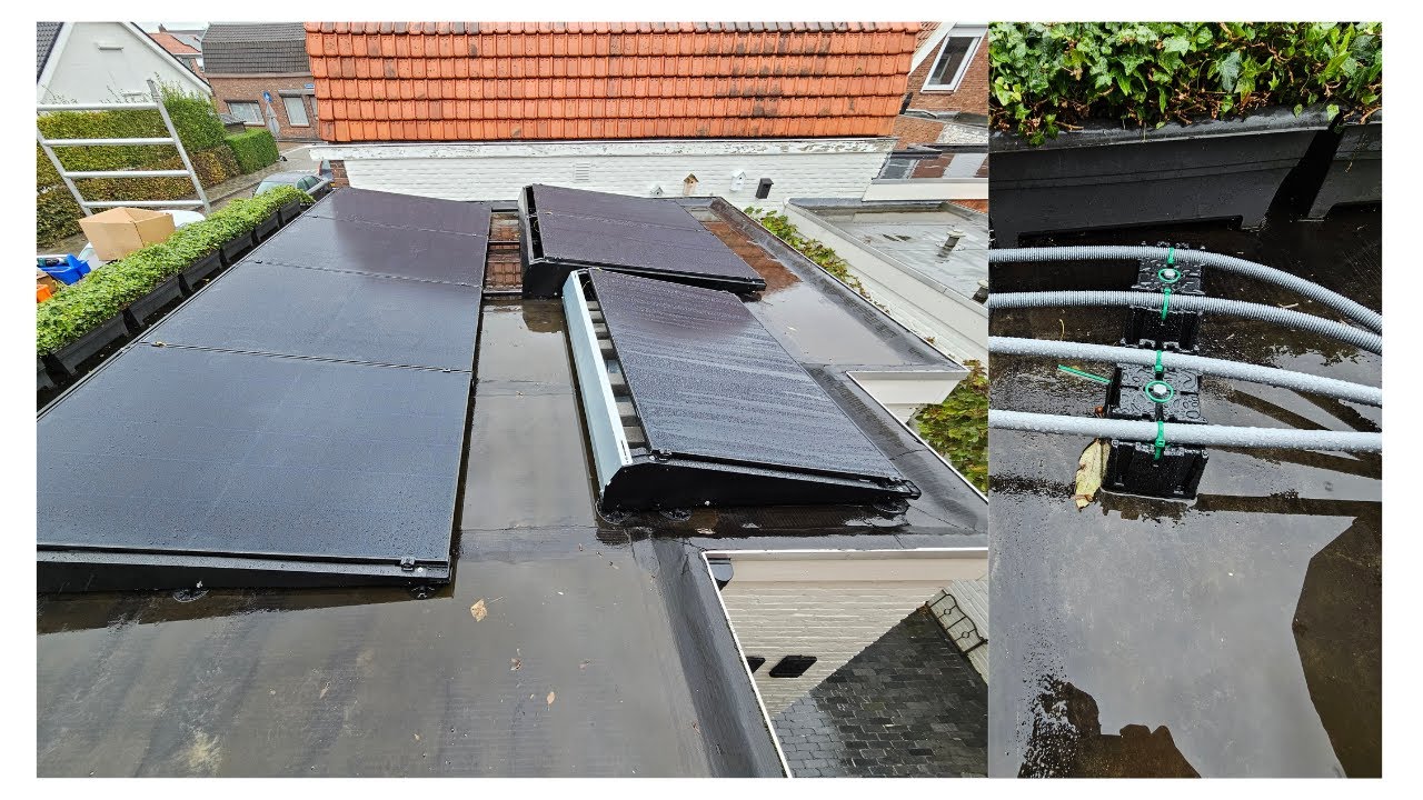 Zonnepanelen Platdak Portrait plaatsen flatfix fusion 460wp Aiko en PVX Multistrap+ review