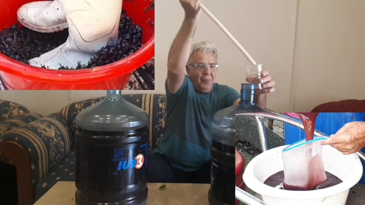 Κρασί γλυκό και μπρούσκο από τον Γιάννη Sweet and brusco wine