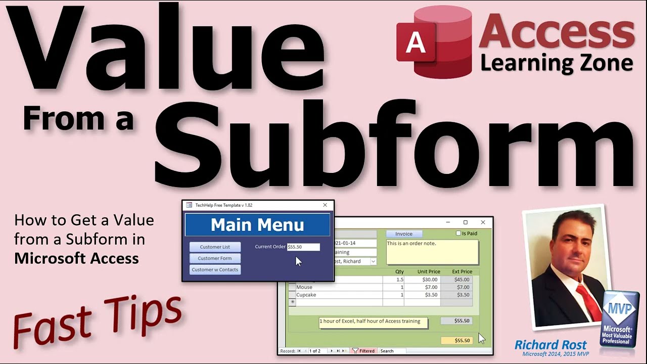 How to Get a Value from a Subform in Microsoft Access