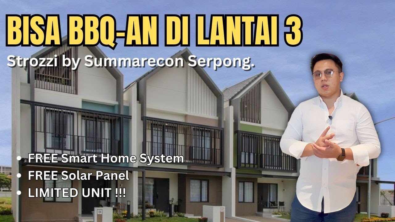 RUMAH 3 LANTAI SUMMARECON SERPONG START 2M.AN AJA - CLUSTER STROZZI