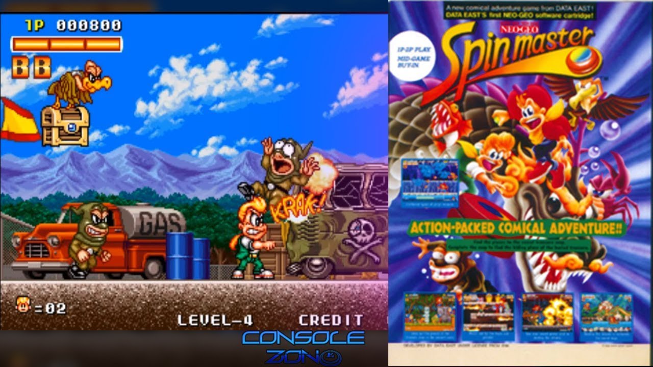 Spinmaster (MAME) - прохождение игры