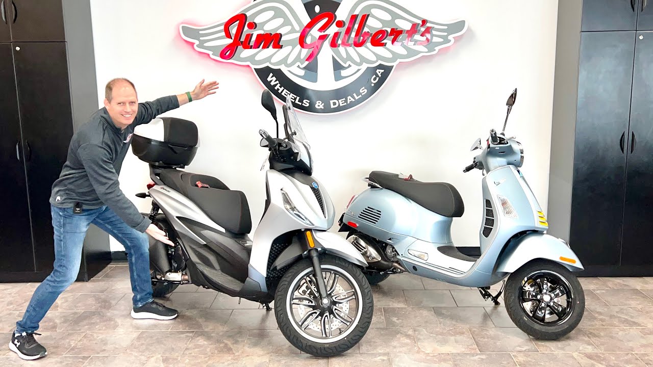 Touring Scooters! Vespa 300 GTS vs. Piaggio BV 400 Beverly - In-Depth Review