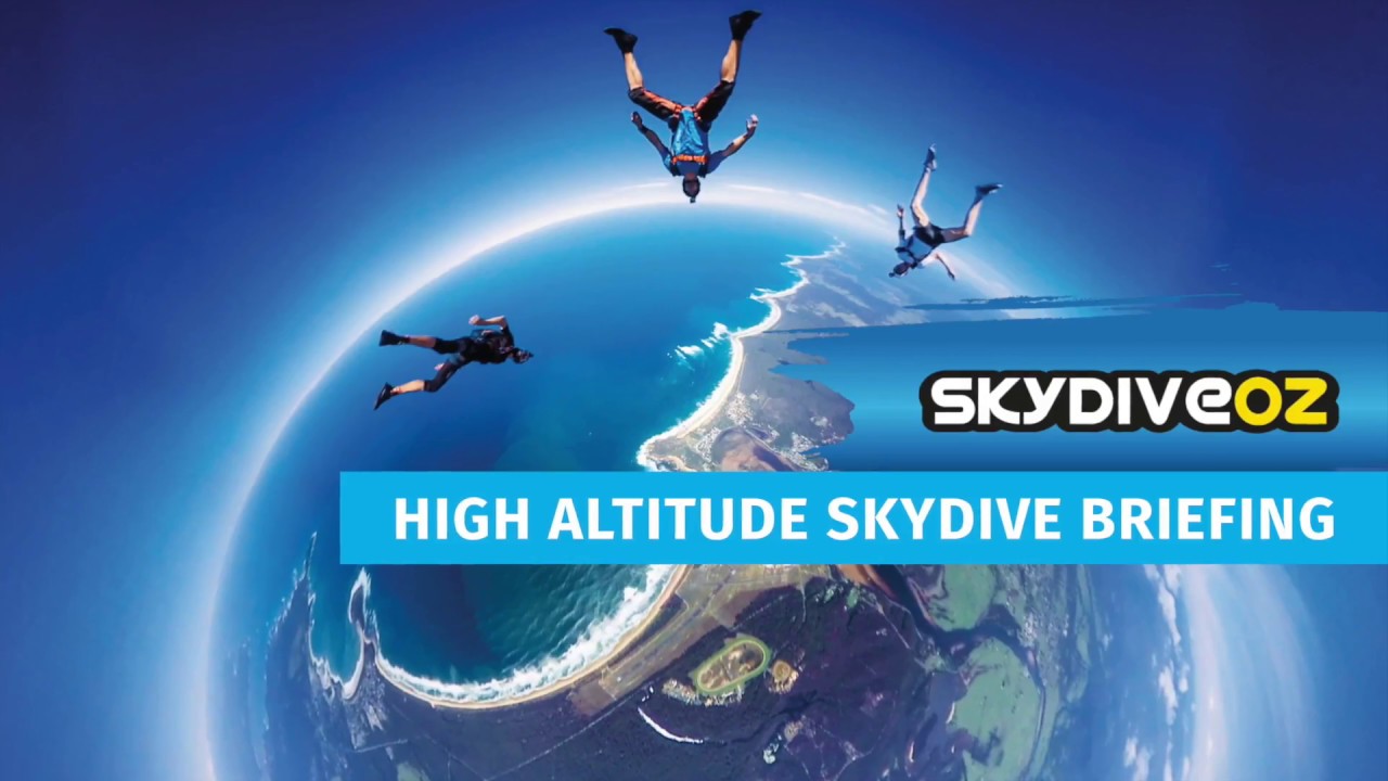 High Altitude Skydive Briefing - Skydive Oz
