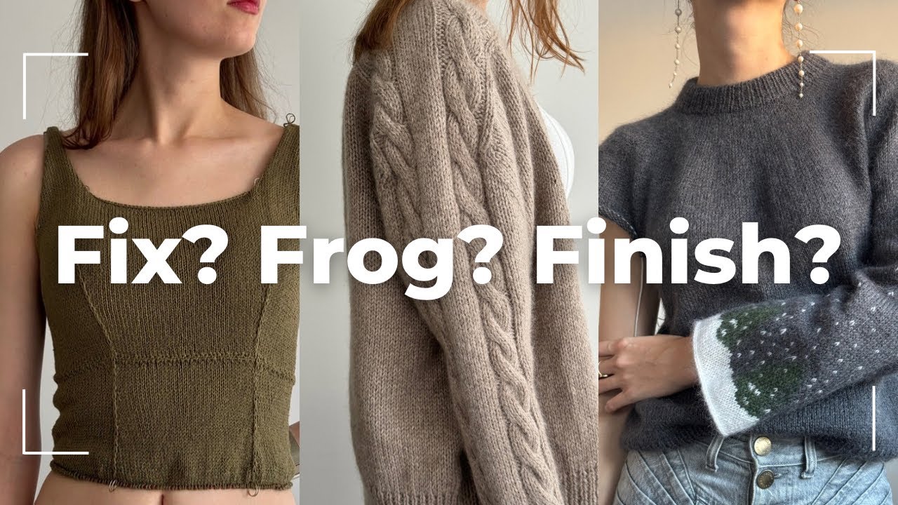 Why I'm Going to Frog Cumulus Tee and What’s Wrong With It? | My Knitting Flops and UFOs Overview