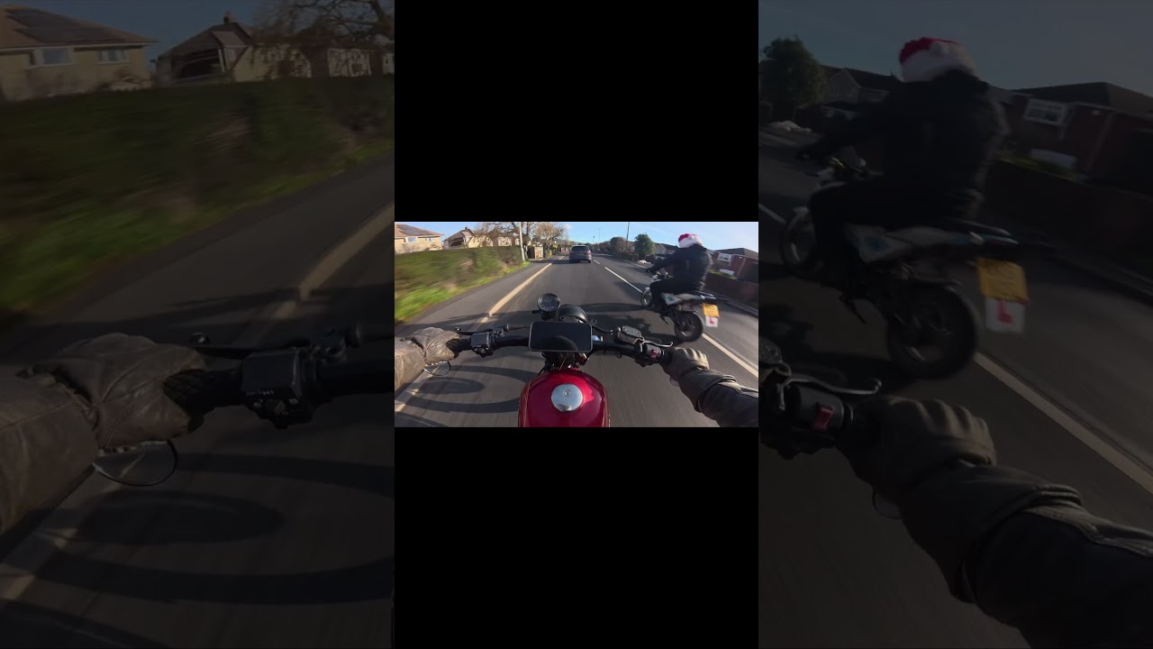 A nice ￼leisurely ride towards Weymouth, Suzuki GN 125 (RAW SOUND) 