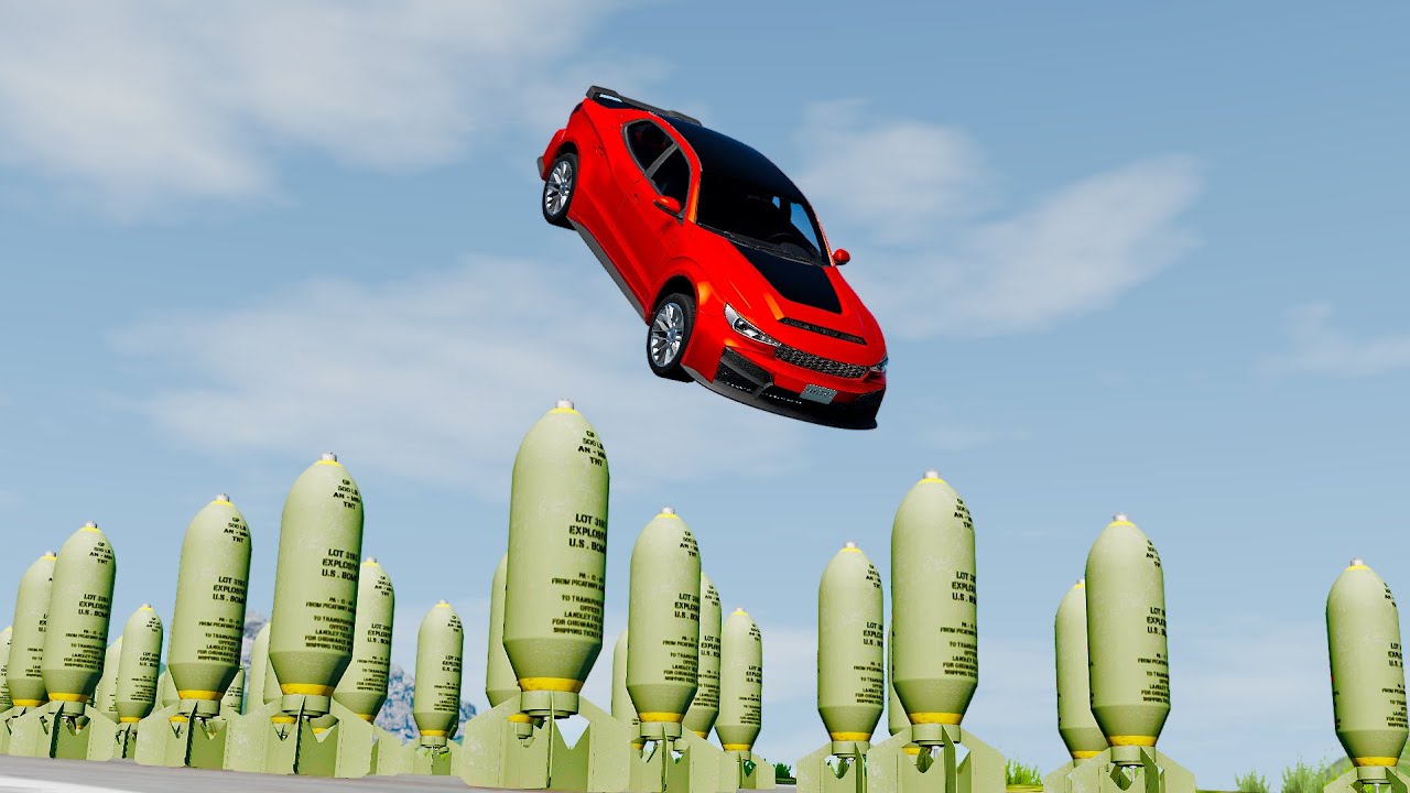 CARS VS NUCLEAR BOMBS #2 | BeamNG DRIVE