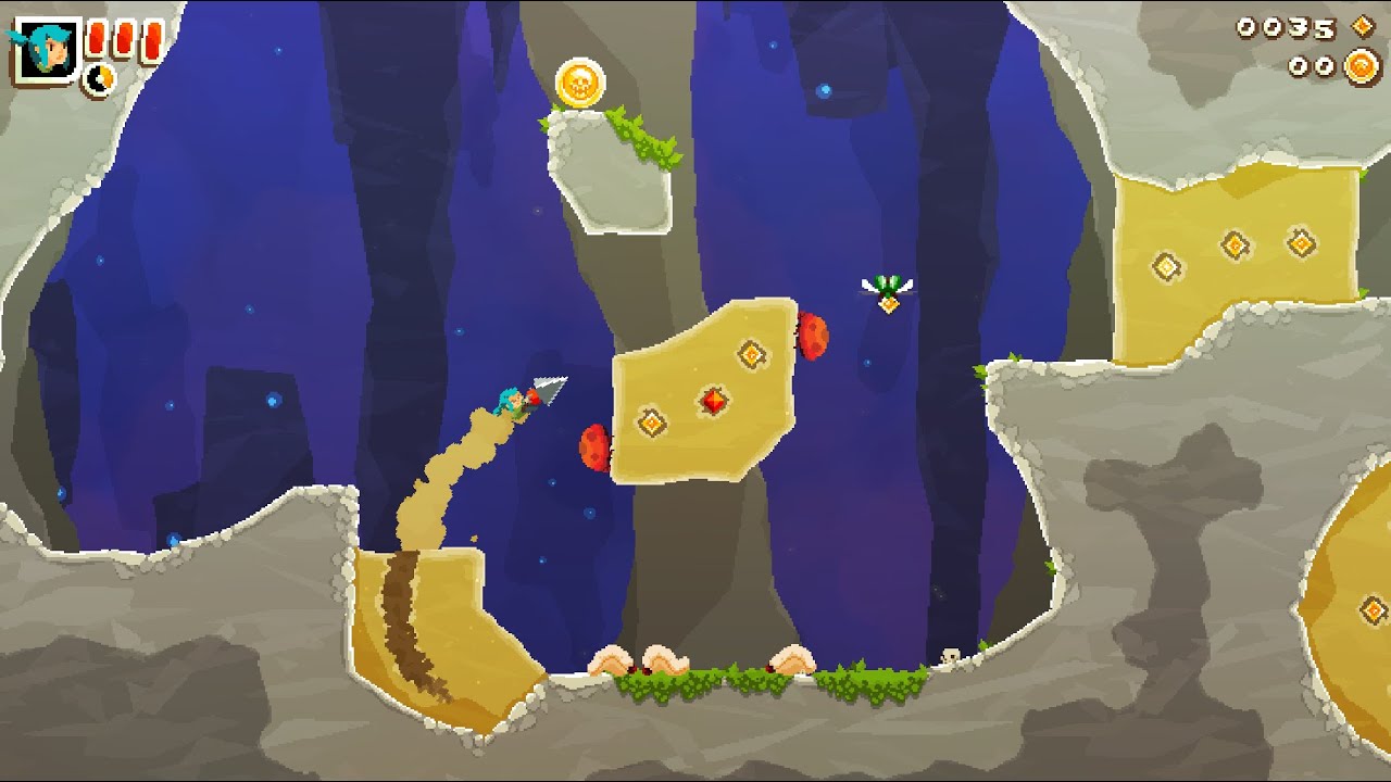 Pepper Grinder stage 1-1 gameplay