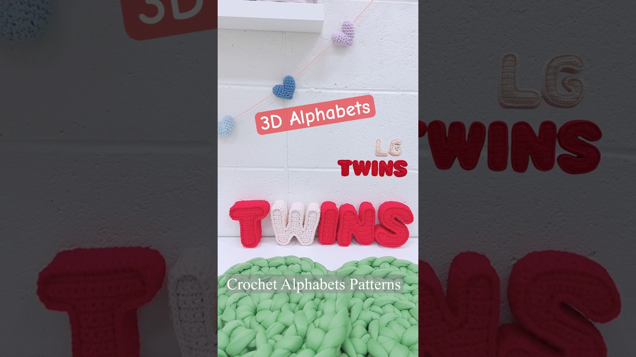 Crochet Alphabets Patterns / 코바늘 알파벳 도안