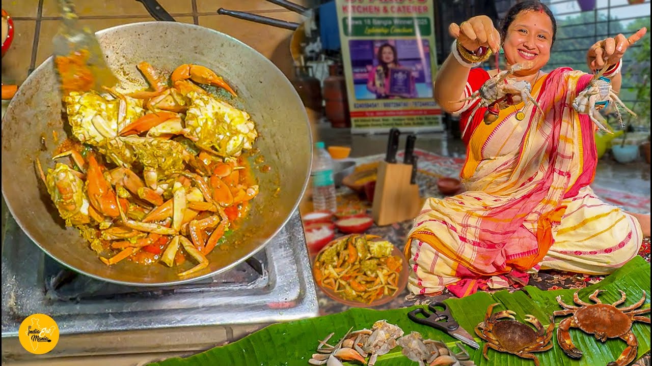 Bengali Style Masala Crabs Recipe In Kolkata l Kolkata Street Food
